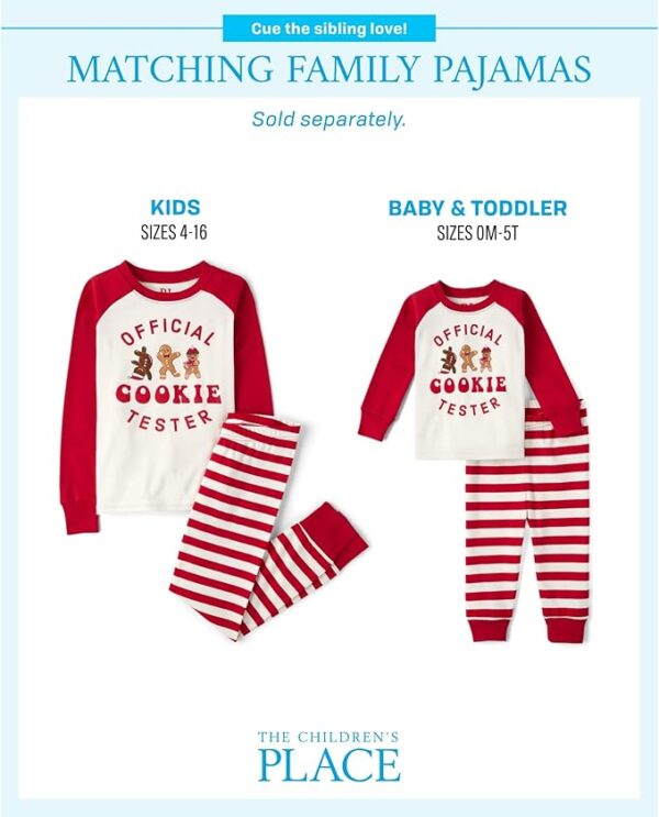 Christmas Kids Official Cookie Tester 2pc Pajama set - Image 2