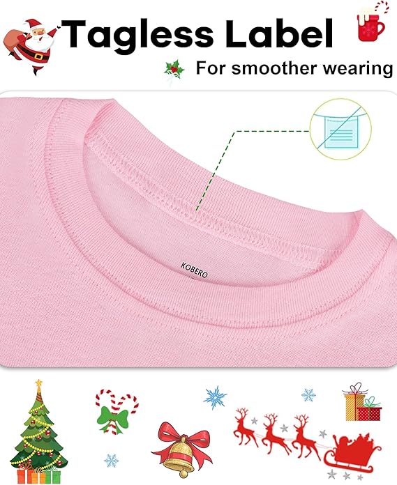 Christmas Girls PINK CANDY CANE CUTIE 2PC PAJAMA SET - Image 7