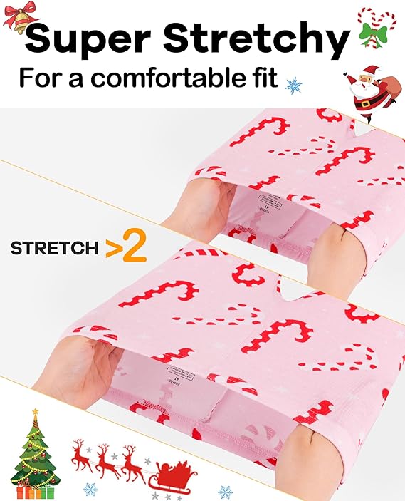 Christmas Girls PINK CANDY CANE CUTIE 2PC PAJAMA SET - Image 6