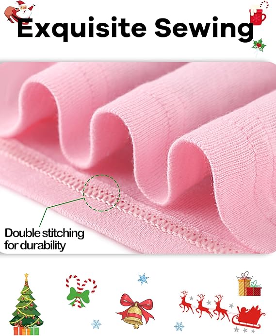 Christmas Girls PINK CANDY CANE CUTIE 2PC PAJAMA SET - Image 5