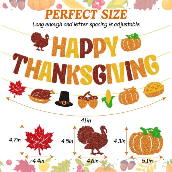 PARTY DECORATIONS - THANKSGIVING - Thanksgiving Theme Banner - Image 6