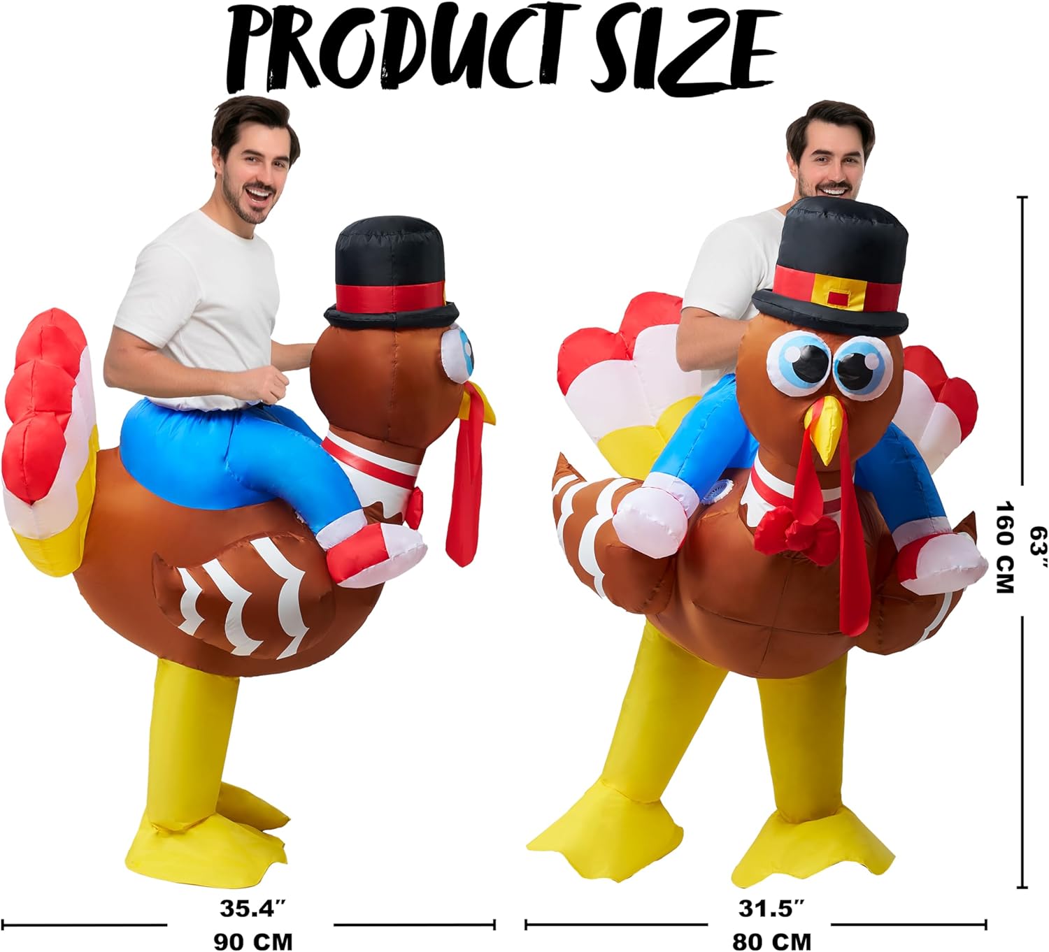 MASCOT- Inflatable - Thanksgiving Turkey Inflatable Costume - Image 5