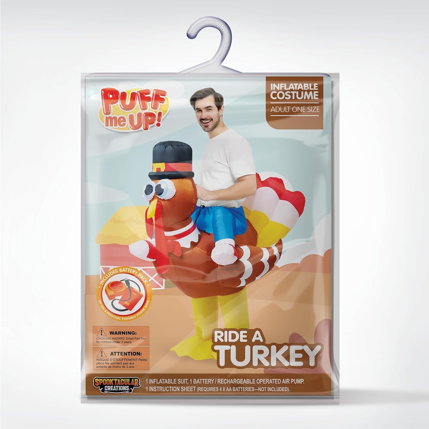 MASCOT- Inflatable - Thanksgiving Turkey Inflatable Costume - Image 2