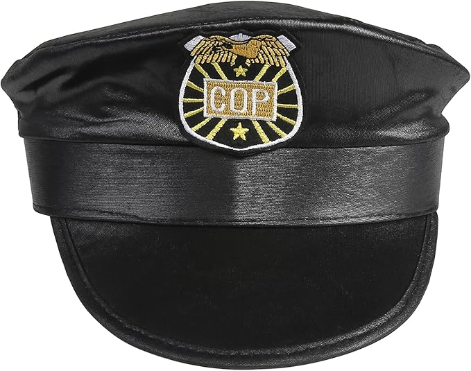 Career Day POLICE – Girls BLACK Police Officer Deluxe Costume with accessories - Image 3