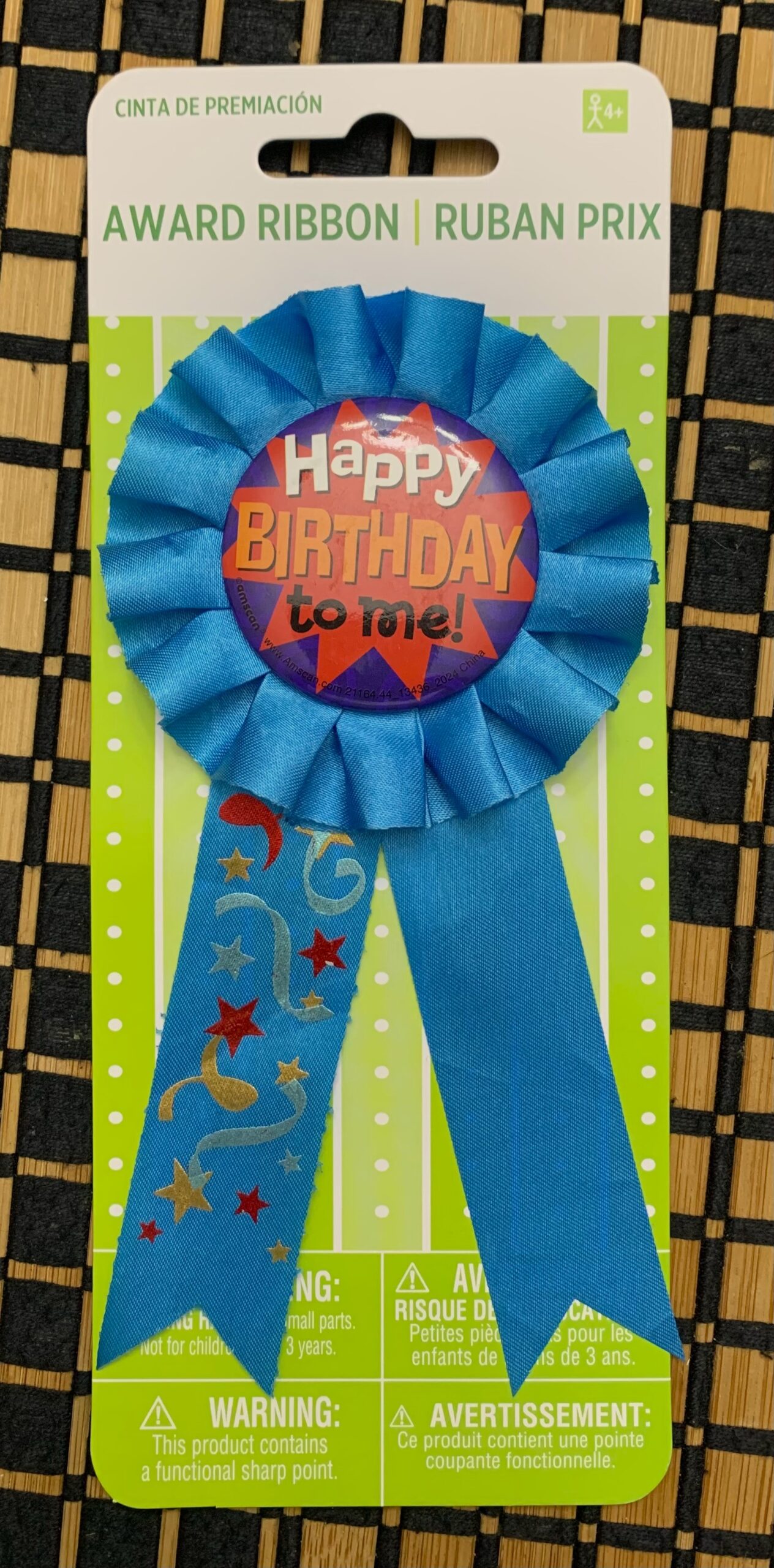 Celebration Award Pins - Happy B-Day Happy Birthday to me! Award Ribbon