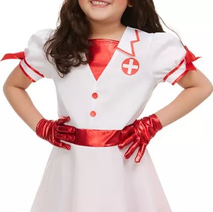 Career Day NURSE - Kids' Nurse Sweetheart Costume (SMALL4-6) - Image 3