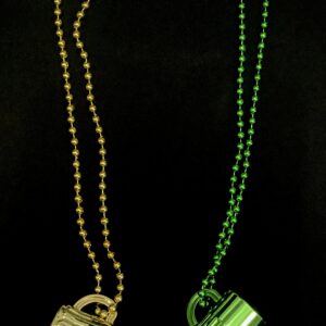 St. Patrick's Day 33-in. Plastic Metallic Necklaces with Beer Mug