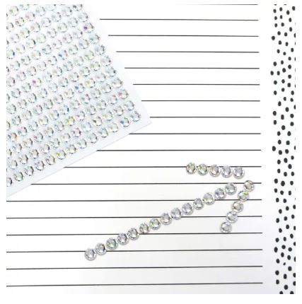 RHINESTONE SHEETS - 378pc Iridescent Stone Bling Stickers - Image 3