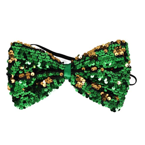 St. Patrick's Jumbo Tie - St. Patrick's Day Sequined Bow Ties