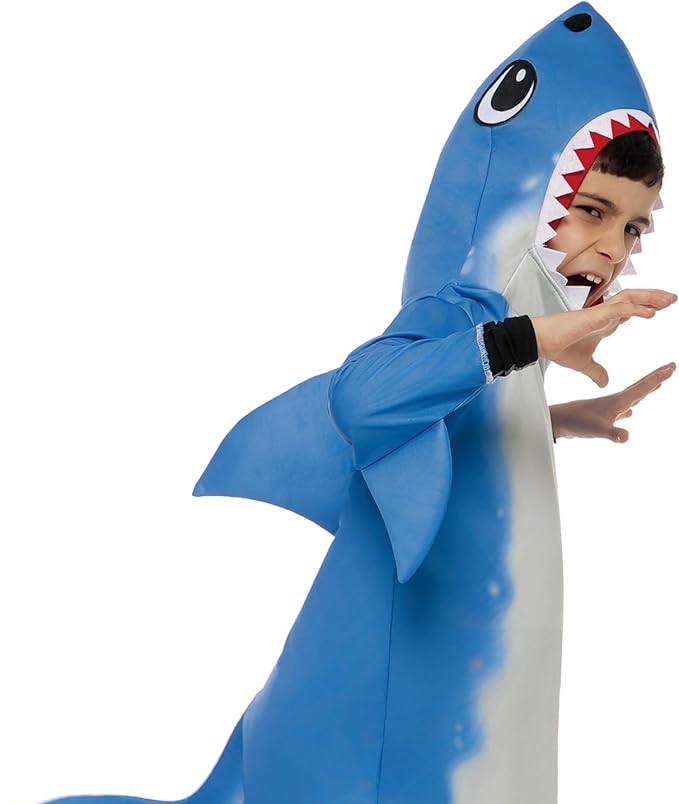 SEA CREATURE - CHILD Gray Shark Costume SIZE SMALL(5-7)