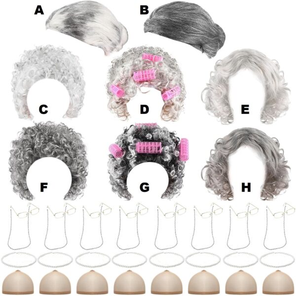 OLD LADY - Granny Wigs