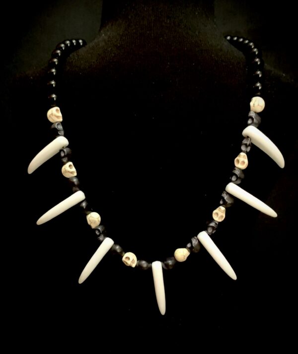 Jungle Teeth Necklace Tribal Skull + Fang Necklace
