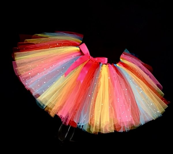 CUSTOM MADE Child tutu – TODDLER mixed Rainbow fluffy tutu Fits up to 3-4YRS
