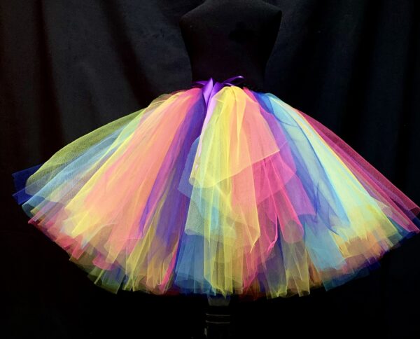 ADULT TUTU – CUSTOM MADE Adult Colorful Rainbow Tutu - Image 4