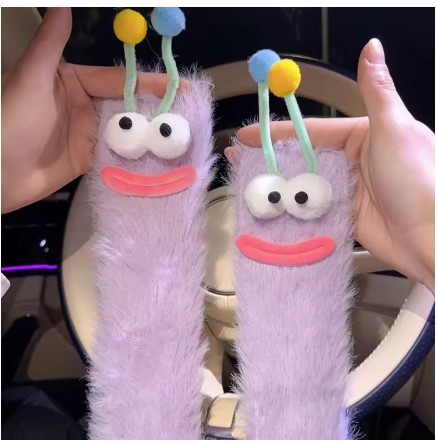 SOCKS - Men Women Cartoon Fluffy Monster Socks - Image 4