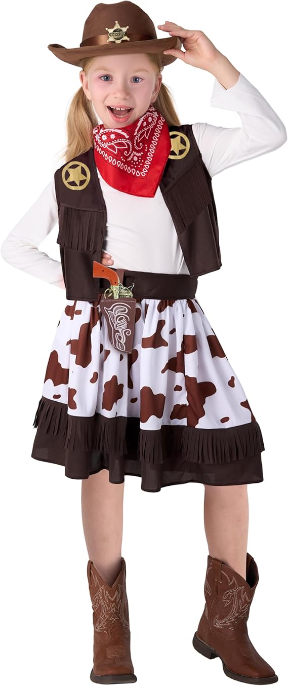 WESTERN THEME - Girls Cowgirl Western Costume SIZE SMALL(5-7) - Image 4