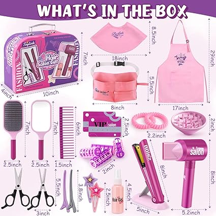 Career Day Hair Stylist - CHILD Hair Salon Pretend Play Toys for Girls 3-6YRS Old - Image 7