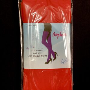 OPAQUE STOCKING - RED TIGHTS Full Length ADULT SIZE