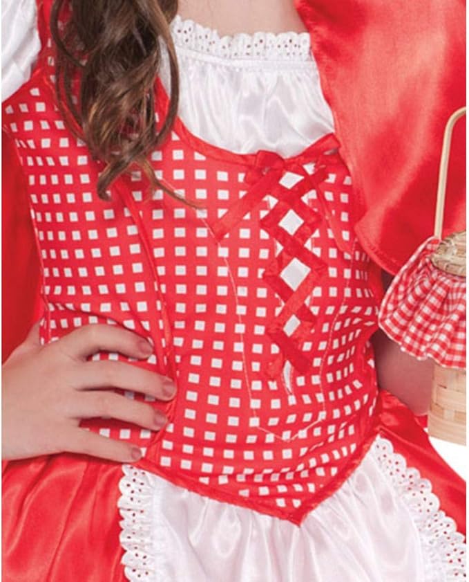 Lil' Red Riding Hood Red/White Costume - LARGE(12-14) - Image 2