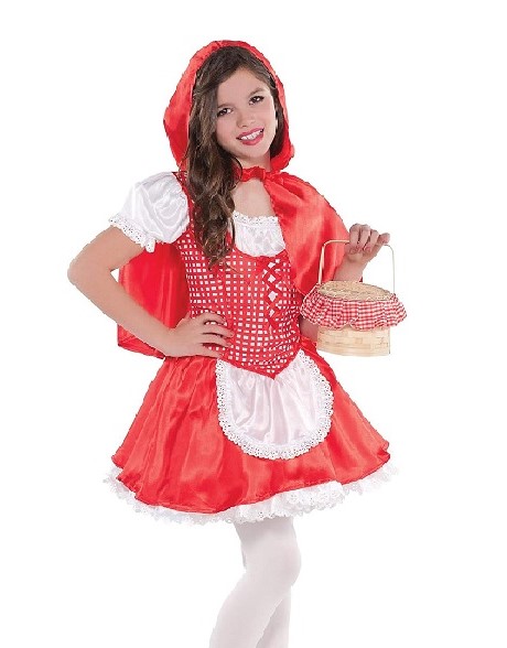 Lil' Red Riding Hood Red/White Costume - LARGE(12-14)