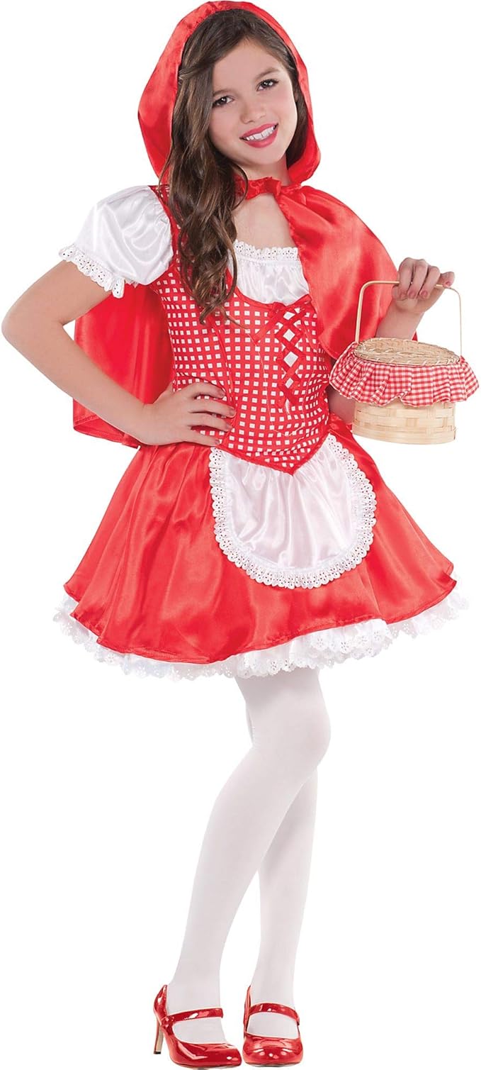 Lil' Red Riding Hood Red/White Costume - LARGE(12-14) - Image 4
