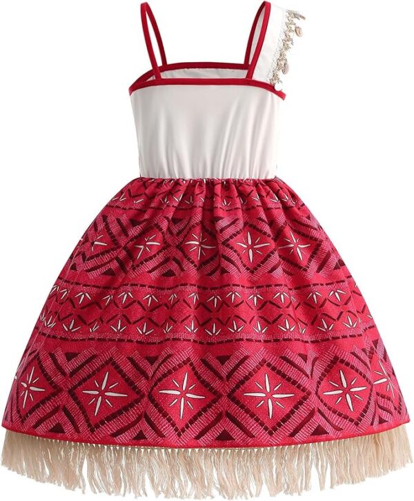 Polynesia Princess Moana Dress for Kids with Accessories - Image 3