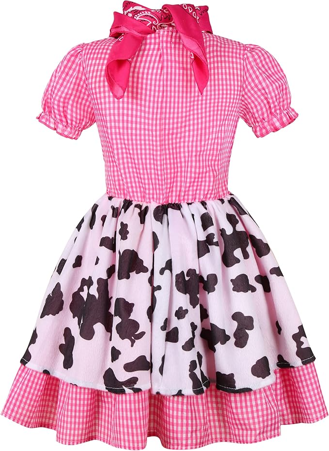 WESTERN THEME - Girls Western Rodeo Outfit with Cowgirl Hat - Image 3