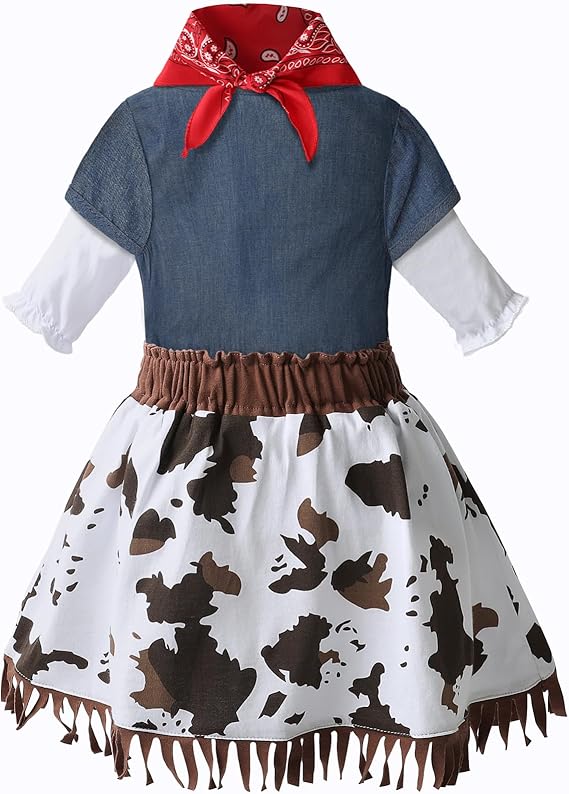 WESTERN THEME - Girls Toddler Cowgirl Western Baby Girl Costume SIZE 2T - Image 3
