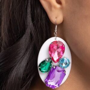 EARRINGS – Attention Grabber - White