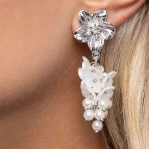 EARRINGS – Bouquet Bling - White