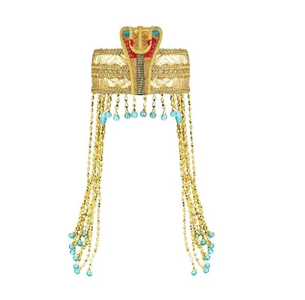 CLEOPATRA EGYPTIAN SNAKE BEADED HEADBAND