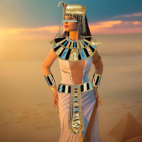 CLEOPATRA EGYPTIAN SNAKE BEADED HEADBAND - Image 4