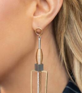 EARRINGS – Clear the SQUARE - Gold