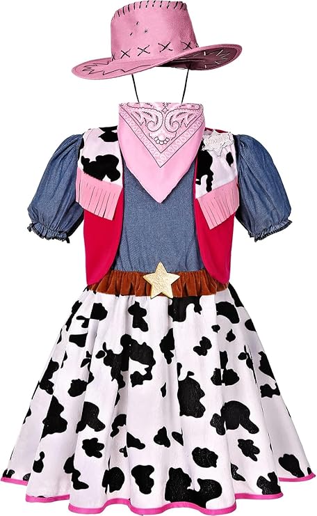 WESTERN THEME - Girls Cowgirl Costume SIZE 5-6