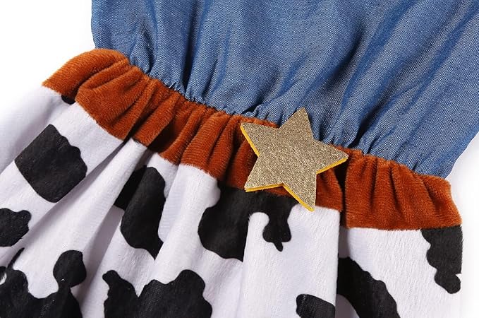 WESTERN THEME - Girls Cowgirl Costume SIZE 5-6 - Image 3