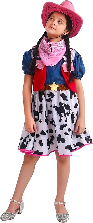 WESTERN THEME - Girls Cowgirl Costume SIZE 5-6 - Image 2