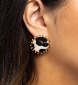 EARRINGS – Cowhide Couture - Brown