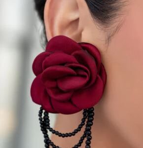 EARRINGS – Dramatic Dame - Red