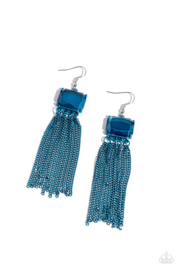 EARRINGS – Dreaming Of TASSELS - Blue - Image 2