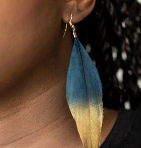 EARRINGS – Fleek Feathers - Blue