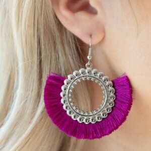 EARRINGS – Fringe Fanatic - Purple