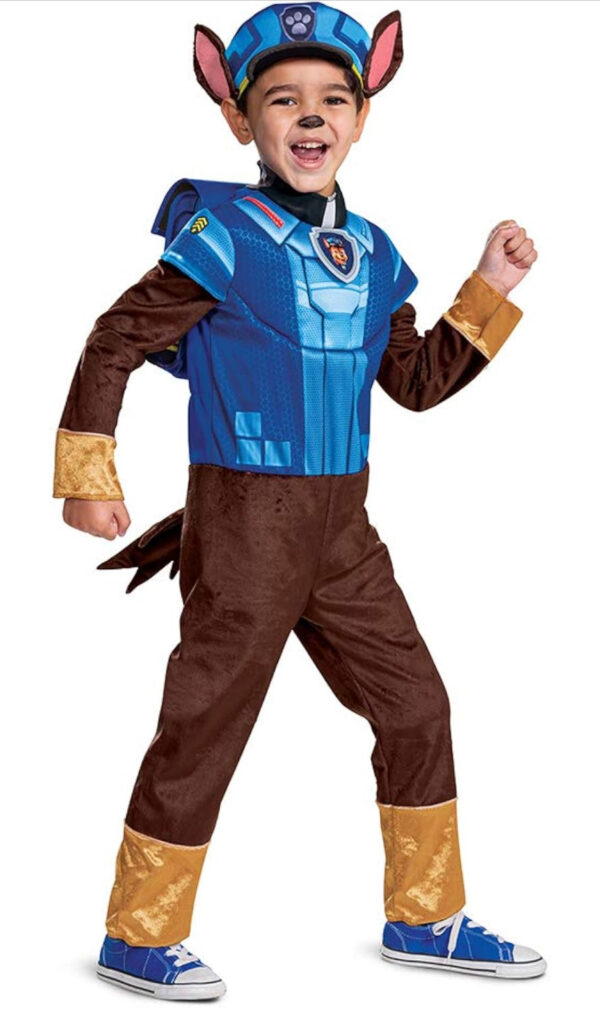 PAW Patrol Chase Movie Chase Deluxe Toddler/Kid's Costume - SIZE 2T - Image 3