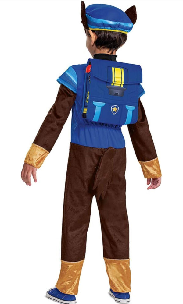 PAW Patrol Chase Movie Chase Deluxe Toddler/Kid's Costume - SIZE 2T - Image 2