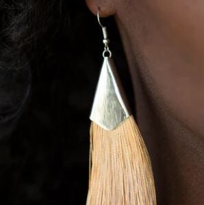 EARRINGS – In Full PLUME - Brown