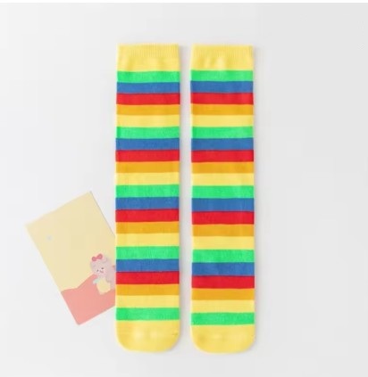 SOCKS - KIDS Long Tube colorful striped Socks 3-12YRS - Image 5