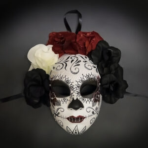 Day of the Dead Sugar Skull Mask - Vine Art