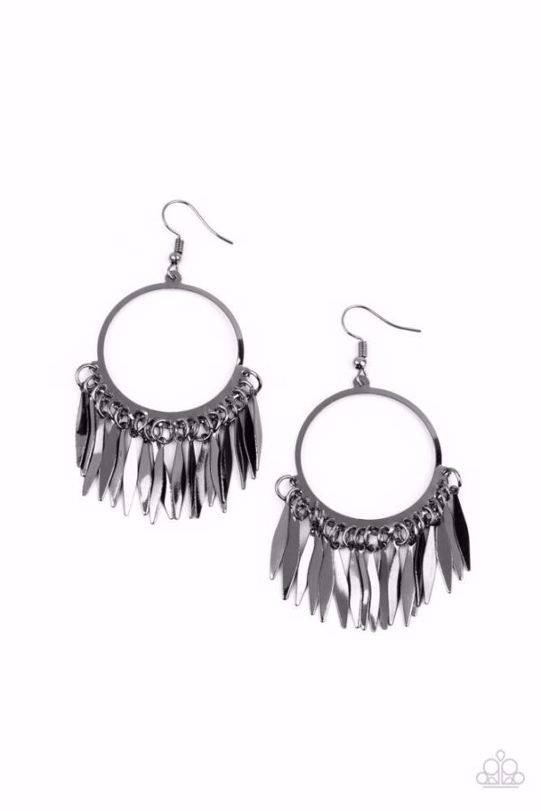 EARRINGS – Radiant Chimes - Black - Image 2