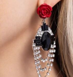 EARRINGS – Rosy Rave - Red