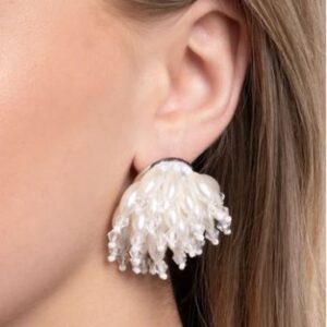 EARRINGS - Sunset Shower - White Post