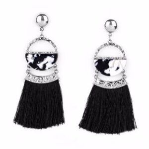 EARRINGS – Tassel Trot - Black